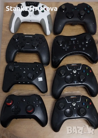 Различни модели джойстици. 