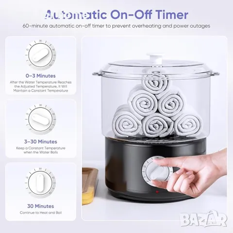  Уред за нагряване и стерилизация на кърпи Potue, снимка 3 - Други - 49772071