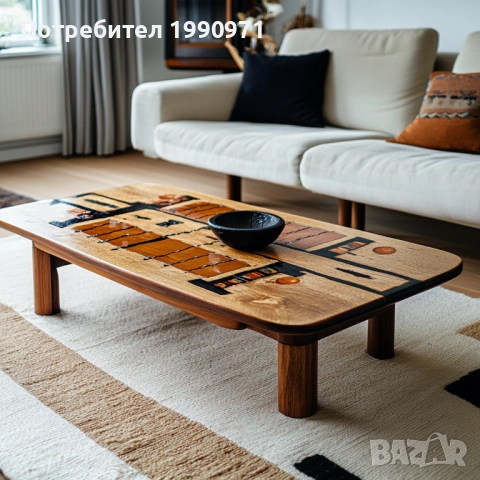 Холна маса по поръчка - ръчно изработена и изрисувана - уникат, снимка 4 - Маси - 53726576