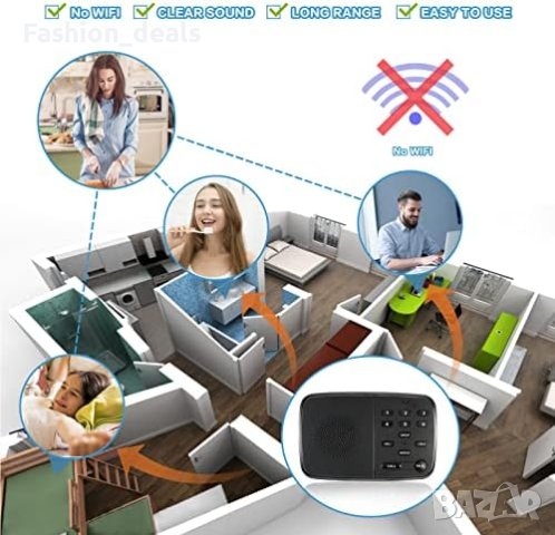 Нова Полудуплексна безжична домофонна система за дом офис безжичен домофон , снимка 2 - Друга електроника - 42186978