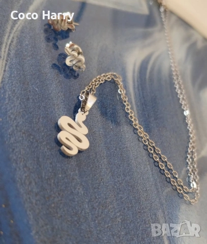 Комплект колие и обеци, снимка 4 - Бижутерийни комплекти - 53207415