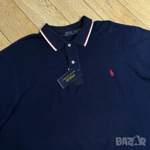 Мъжка тениска с яка Polo Ralph Lauren | 3XL, снимка 3 - Тениски - 53565744