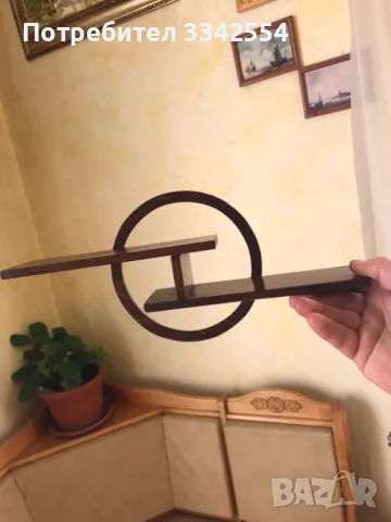 ПОСТАВКА ПОЛИЦА ЗА СТЕНА МИНИ ДЪРВО РЕТРО, снимка 6 - Други ценни предмети - 47373011