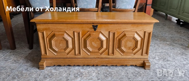 Дъбов нисък шкаф, снимка 2 - Шкафове - 53595019