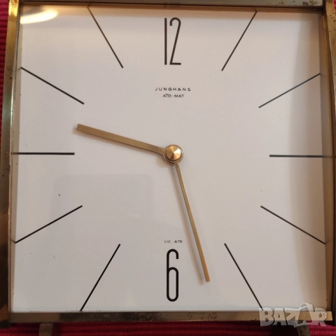 Винтидж настолен часовник JUNGHANS, Германия. , снимка 10 - Стенни часовници - 52525095