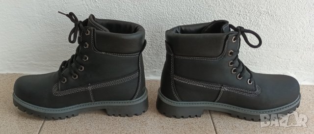 Дамски ортопедични боти с връзки и бели тигели за ефект., снимка 6 - Дамски боти - 41886528