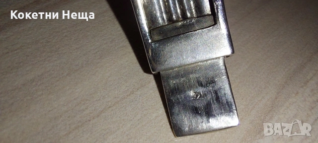 Дамска сребърна гривна Bvlgari 30гр, снимка 6 - Гривни - 53818448