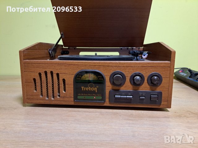 Грамофон с радио Treton 30328, снимка 2 - Грамофони - 41268793