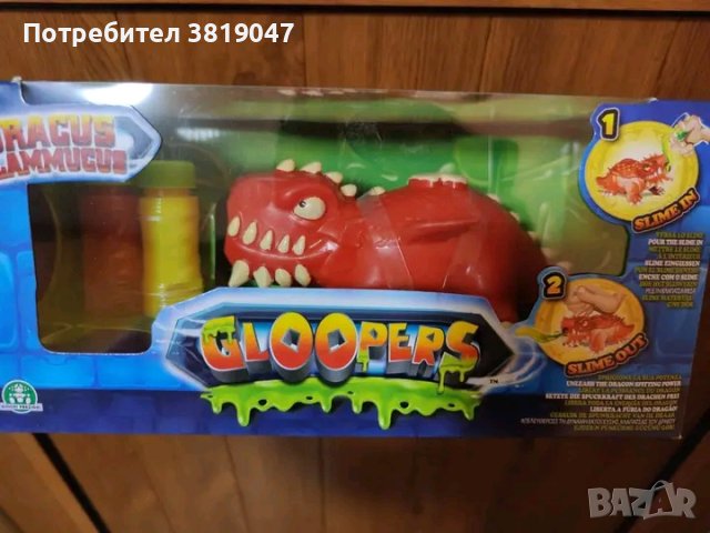 Комплект за игра митични чудовища Gloopers, с дракон, снимка 1 - Образователни игри - 41915285