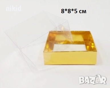 картонена кутия с прозрачен капак картонени кутии за ръчна изработка сувенир сапун фигурка кутийка , снимка 3 - Други - 37187304