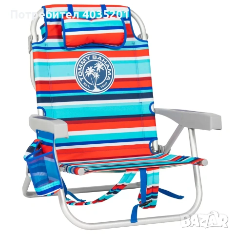 Плажен стол тип раница Tommy Bahama - налични два цвята, снимка 4 - Къмпинг мебели - 47103758