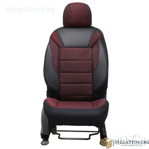 Тапицерия за автомобил, кола, седалки 1181 класико черно / бордо, снимка 3 - Аксесоари и консумативи - 48023569