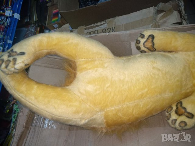 Плюшен лъв,около 1м, легнал, снимка 4 - Плюшени играчки - 36233271