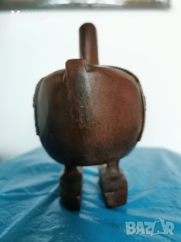 Дървена Африканска фигура, снимка 3 - Антикварни и старинни предмети - 42100519