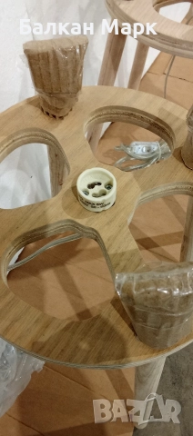 Стойка за дизайнерска бетонна лампа SERAX Concrete – бетоновите абажури липсват, снимка 4 - Други - 52884373