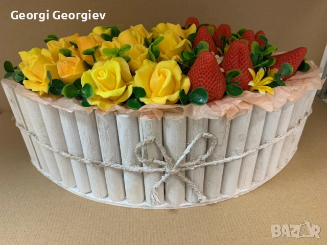 цветя изработени с глицеринов ароматен сапун , снимка 8 - Декорация за дома - 50807930