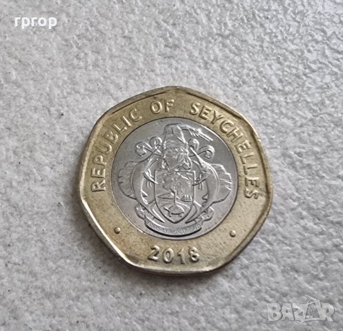 Монети. Сейшели . Сейшелски острови . 1 , 5 и 10 рупии. 2016 , 2018 година. Новата серия .3 бройки., снимка 3 - Нумизматика и бонистика - 42243164