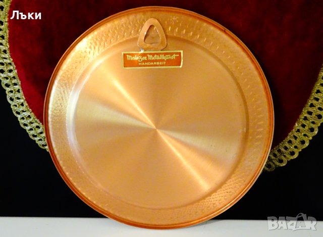 Медна чиния,пано литография 22 см. , снимка 2 - Пана - 41791706