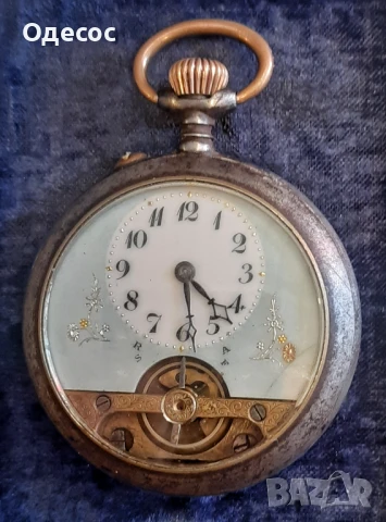 Швейцарски  джобен часовник Hebdomas, снимка 6 - Антикварни и старинни предмети - 51143689