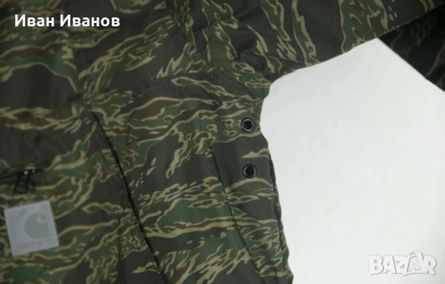 оригинално яке Carhartt WIP WILSON PULLOVER Camo Tiger , снимка 6 - Якета - 34086045