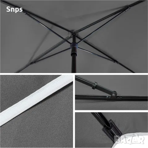 Чадър за балкон, градина, плаж, къмпинг 200x125x235см, снимка 4 - Градински мебели, декорация  - 49615488