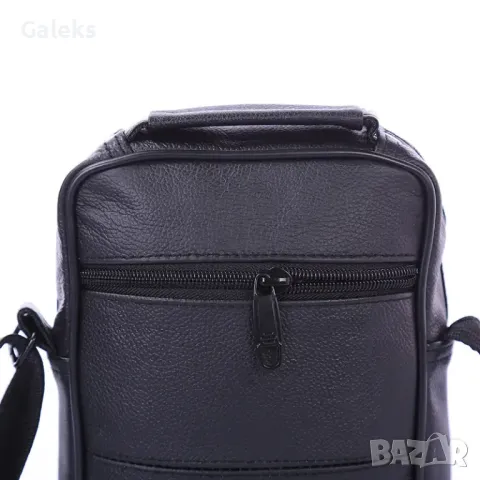 Мъжка универсална и голяма, работна кожена чанта /Черна естествена кожа!, снимка 10 - Чанти - 50096466