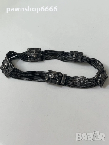 Сребърна гривна 925, снимка 4 - Гривни - 51454950