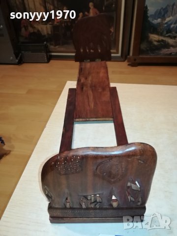 държачи за книги-слонове екзотично дърво сгъваема поставка M1306231726, снимка 17 - Антикварни и старинни предмети - 41144562