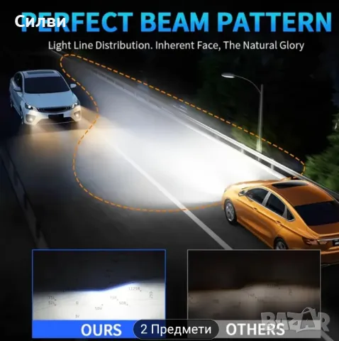 Качествени Алуминиеви Лед Крушки Х11 Х8 Х9 2бр. Комплект LED 12-24V H11 H8 H9 18000LM, снимка 2 - Аксесоари и консумативи - 50301618