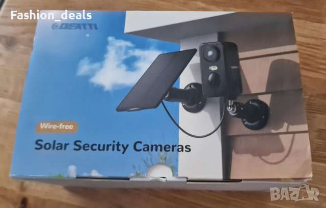 Нова 2K Соларна Външна Камера за Сигурност с Аларма и Прожектори, снимка 7 - Други - 42637261