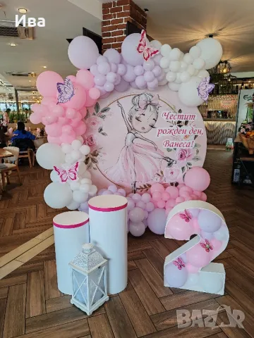 Декор под наем на тема балерина и пеперуди, снимка 1