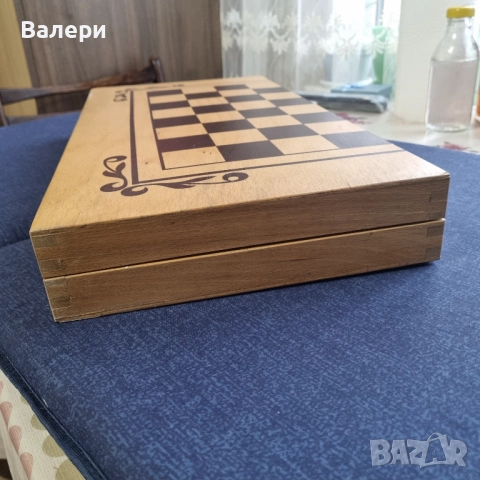 Класическа BG.Дървена табла от Соца, снимка 6 - Шах и табла - 52891874