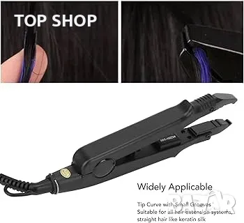 Професионален уред за поставяне на кичури/ екстеншъни NOOF, снимка 2 - Преси за коса - 48477018