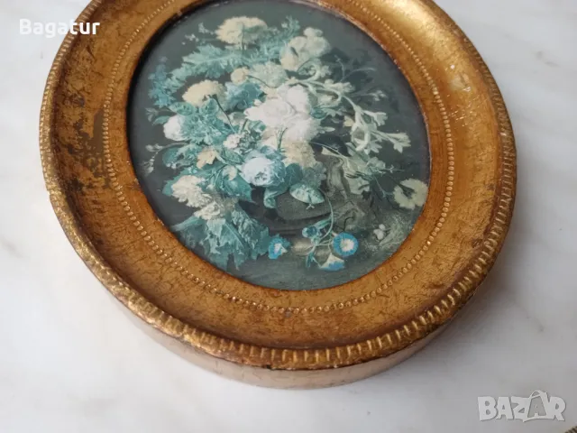 Позлатено пано,рамка,златен варак,за стена винтидж, снимка 6 - Антикварни и старинни предмети - 48271833