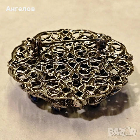 Брошка от Западна Германия 5см., снимка 2 - Антикварни и старинни предмети - 53667464