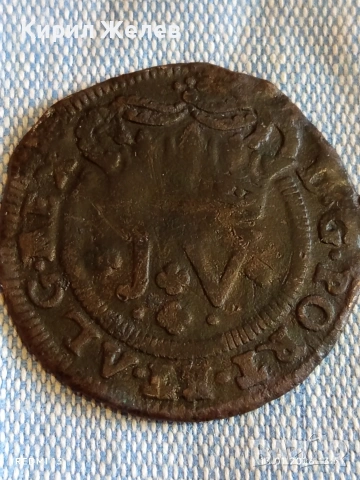 Сребърна монета 10 рейс 1721г. Жоао пети Португалия рядка 52601, снимка 2 - Нумизматика и бонистика - 53084817