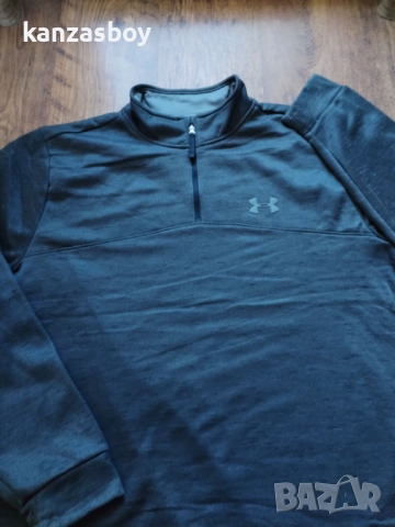 Under Armour Men's Armour Fleece 1/4 Zip Slub - ГОЛЯМА мъжка блуза НОВО БЕЗ ЕТИКЕТИ 3ХЛ, снимка 5 - Спортни дрехи, екипи - 52228387