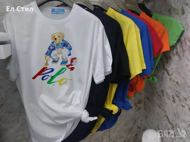 ⭐️Дамски тениски памук.Цена 27.00лв.Права кройка.Лого DTF печат, не се напуква.