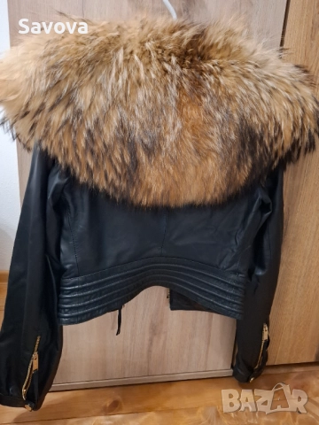 DSQuared2 кожено яке, снимка 9 - Якета - 52282312