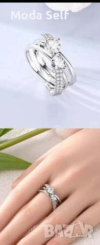 Сребърен пръстен , снимка 2 - Пръстени - 53587680