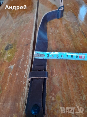 Стара кожена ремъчка,ремък за пушка #15, снимка 3 - Други ценни предмети - 53519056