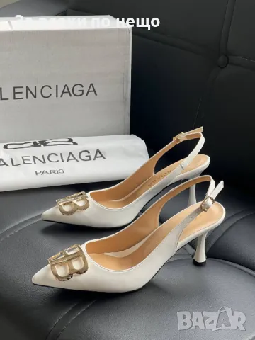 Balenciaga Дамски Бежови Сандали На Ток Баленсиага Код E209