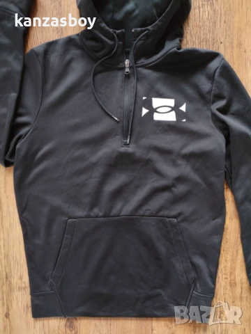 Under Armour Men's Fleece Half Zip Hoodie - мъжко горнище р-р S, снимка 4 - Спортни дрехи, екипи - 53201228