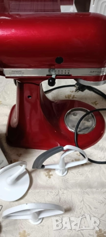 Миксер с купи 2 бр KitchenAid Artisan 5KSM175PSECA, 300W, 4.8 л, Candy Apple, снимка 2 - Аксесоари за кухня - 52239213