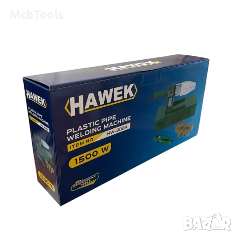 Лепачка – поялник за ППР тръби 20 – 63 мм 1500W HAWEK, снимка 6 - Поялници и запояване - 52504555