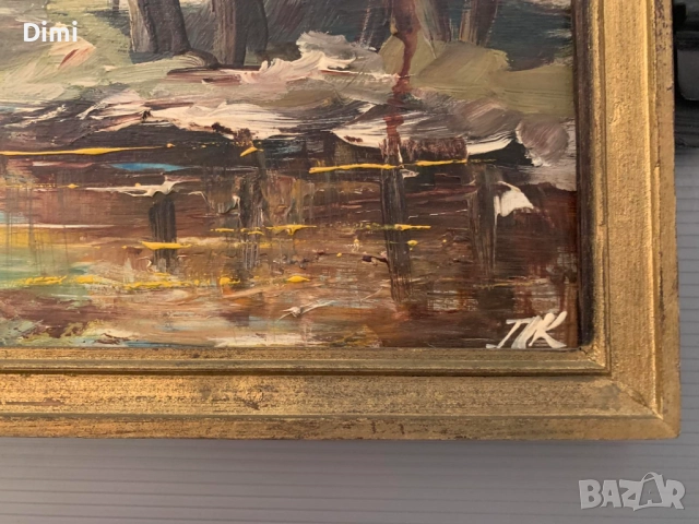 ПЕТЪР КОЛЕВ масло пейзаж, снимка 3 - Картини - 52838487