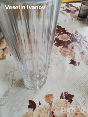 Стъклена стара ваза, снимка 4 - Вази - 36135760