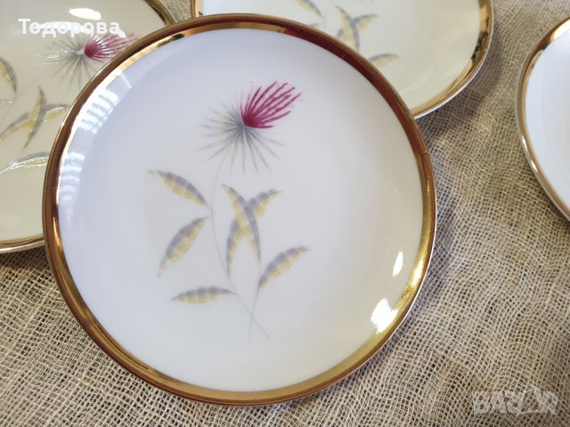 Порцеланови чинийки-Bavaria Johann Seltmann Vohenstrauß-6 броя, снимка 2 - Сервизи - 44449322