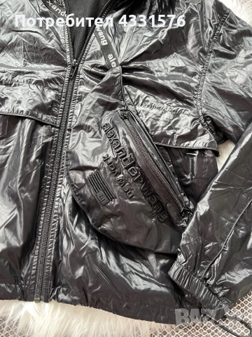 Черно найлоново яке  на Alexander Wang., снимка 3 - Якета - 52473084