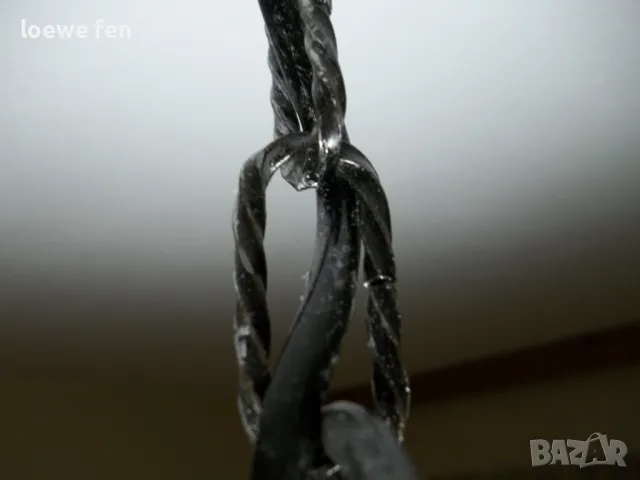 Полилей ковано желязо ръчна изработка масивен и тежък !, снимка 7 - Полилеи - 48378425